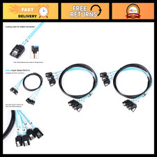 SATA III Data Cable 1M 6Gbps for HDD SSD CD DVD Drives - 4 Pack - High Speed Rep picture