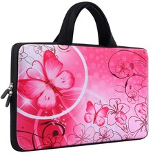 icolor 14 15 15.4 15.6 inch Laptop Handle bag inches, Pink Butterfly  picture