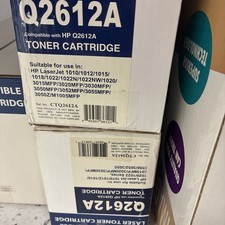 2 PACK Q2612A For HP 12A Toner Cartridge LaserJet 1020 1018 1010 1012 3050 3020 picture