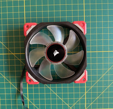 RARE Corsair ML120 Pro LED Red 120mm Fan CO-9050042-WW- 0hour Run Time -TESTED picture