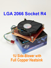 Evercool LGA 2066 1U Side-Blower CPU Cooler Full Copper Heatsink picture