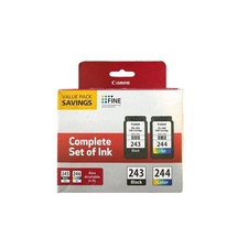 Genuine Canon PG-243 CL-244 Black Color Ink Cartridge Value Pack Sealed picture