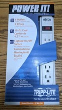 Tripp Lite PS615 Power Strip 120V 5-15R 6 Outlet - 15 ft. Cord NEW WHITE picture