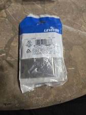 Leviton QuickPort Single Gang 4-Port Stainless Steel Wallplate picture