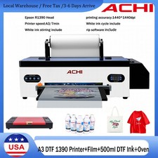 ACHI A3 1390 DTF Printer Direct to Film T-Shirt Printing Machine Home Business picture