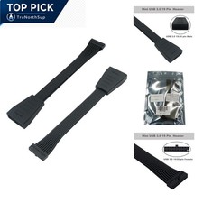 2-Pack USB 3.0 Header Extension Cable 19/20 Pin Small Mini Internal Adapter 5... picture