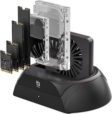 Hard Drive Docking Station, Pcie Nvme Adapter with Cooling Fan Superior Cooling picture