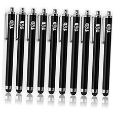 TCD 10-Pack Stylus Pen Set – Universal Capacitive Pen for Pack of 10 Black picture