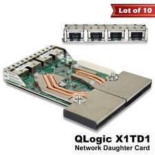 Lot of 10 Dell QLogic QL41164 Quad-Port 10GbE RJ-45 Network Daughter Card X1TD1 picture