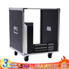 12U Portable Rolling Network Rack Swivel Caster Wheels Audio Equipment Rack picture