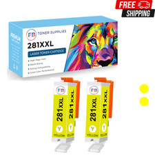2x Yellow PGI-280XXL CLI-281XXL Ink Cartridges for Canon PIXMA TS6120 TS6220 TS8 picture