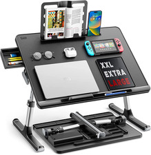 Laptop Bed Tray Desk  X-Large Adjustable Laptop Table Foldable Laptop Desk wi... picture