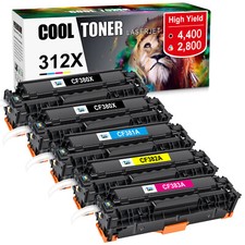 5x CF380A For HP 312A 312X Black Color Laserjet Pro MFP M476nw M476dn M476 Toner picture