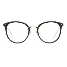 Round Blue Light Glasses for Woman Men, Retro Acetate Cat Eye Rim Frame Glass... picture