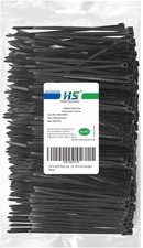 Durable Plastic Zip Ties 4 Inch (Bulk-1000 Pack) Small Tie Wraps Thin 18 Lbs Sel picture