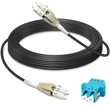 100ft 30 Meters Uniboot OM3 Fiber LC to LC Outdoor Armored Fiber Optic Cable,... picture