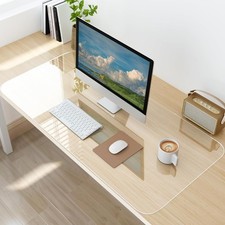 Clear Desk Mat Non-Slip PVC Clear Desk Pad Desk Protector Mat with Round  picture