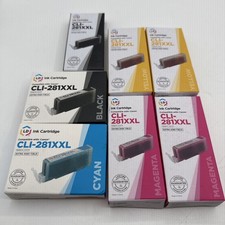 LD Compatible Canon CLI-281XXL Super High Yield Cyan Mag Yellow Black Ink 7-Pack picture