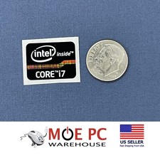 Laptop Intel Core i7  GEN Sticker 21x15.5mm Black New & Genuine USA SELLER picture