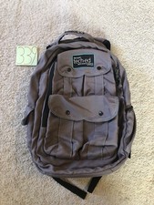 Vintage Microsoft HP Netapp Laptop Backpack Gray Corporate Tech Bag Multi Pocket picture
