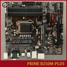 FOR ASUS PRIME B250M-PLUS LGA 1151 HDMI DVI VGA 64GB Micro ATX Ｍotherboard Test picture
