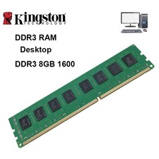 DDR3 8GB 1600 RAM Kingston PC3-12800 1.5V 240-Pin DIMM Desktop Memory KVR16N11/8 picture