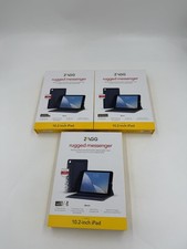 Lot of 3 ZAGG - Rugged Messenger Keyboard Folio Case for Apple iPad 10.2