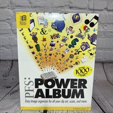 PFS Power Album Spinnaker PowerUp Software 3.5” Disks Clip FOR WINDOWS Art New picture