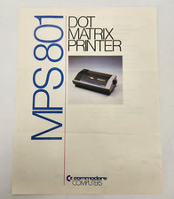 Commodore MPS801 Dot Matrix printer Sales Specifications sheet Vintage ad picture