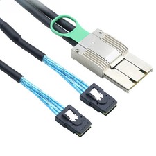 PCIe Mini SAS SFF-8088 8X I/O 68Pin to 2X SAS SFF-8087 36Pin 4X Cable picture