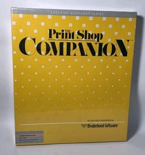 Vtg NEW SEALED The New Print Shop Companion For Commodore 64/128 picture