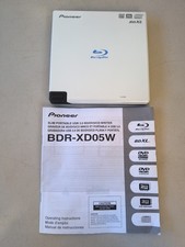 Pioneer Slim Portable BDR-XD05W USB 3.0 BD DVD CD Writer White picture