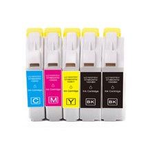 5 PK Ink Cartridge for LC51 LC51BK LC51C LC51M LC51Y 230C 240C 440CN 465CN 665CW picture
