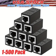 RJ45 Inline Coupler Cat7 Cat6 Cat5e Cat5 Ethernet LAN Network Cable Adapter Lot picture