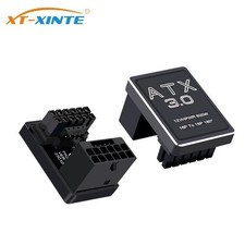 New GPU PCIe5.0 12+4 16Pin Male to Female 180° Angle Power Adapter Board 12VHPWR picture