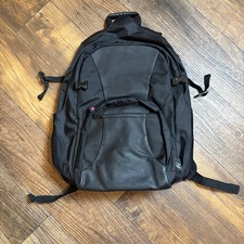 Vintage 2005 IBM Think Pad Black Laptop Backpack Carry On Travel School Bag picture