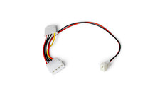 3-Pin Fan to 4-Pin Pass-Through Power Adapter Cable Takeoff 3-4 Wire picture