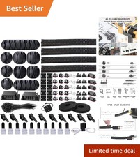 Cord Management Organizer: 4 Sleeves, 36 Clips, 192 Total Pieces picture