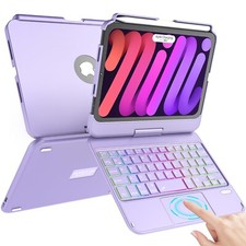 TaIYanG Keyboard Case for iPad Mini 7 & Mini 6,7 Color Backlit Trackpad Keybo... picture