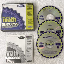 Kaplan Higher Score Mathematics High School PC CD ROM Pre Alegbra Geometry VTG picture