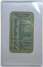 1956 ELECTRODATA DATATRON 205 COMMAND CARD BURROUGHS PASADENA MAINFRAME picture