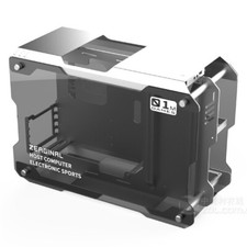 Aluminum Alloy Frame Tempered Glass Mini Computer Case Gaming ATX Matx PC White picture