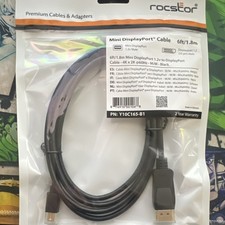 Rocstor Mini DisplayPort to DisplayPort Cable 6ft/1.8m Black MPN Y10C165-B1 picture
