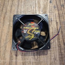 LOT OF 4 STINGER SGJ34 5 INCH SQUARE 12V CAR AUDIO AMPLIFIER COOLING FANS USED picture
