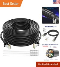 Versatile 20 Ft Cat 6 Ethernet Cable - Outdoor/Indoor, PoE & Fast Internet Ready picture