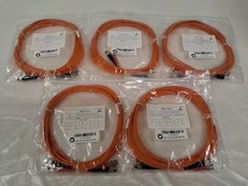 Lot of 5 Patch Cord ST-ST-MM-DX-3M 3-Meter Multimode Duplex Fiber Cable picture
