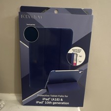 Body Glove Folio Case Blue for Apple iPad A16 & iPad 10th Gen Auto Wake/Sleep picture