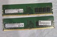 LOT OF 2 MICRON 8gb 1Rx8 PC4-2666V  RAM DDR4 DESKTOP MEMORY RAM  picture