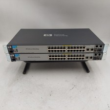 LOT OF 2 HP ProCurve J9138A  2520-24-PoE 24-Port Ethernet Networking Switch picture