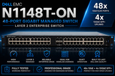 Dell EMC N1148T-ON 48x 1GbE RJ45 + 4x 10GbE SFP+ L2 Managed Network Switch OS picture